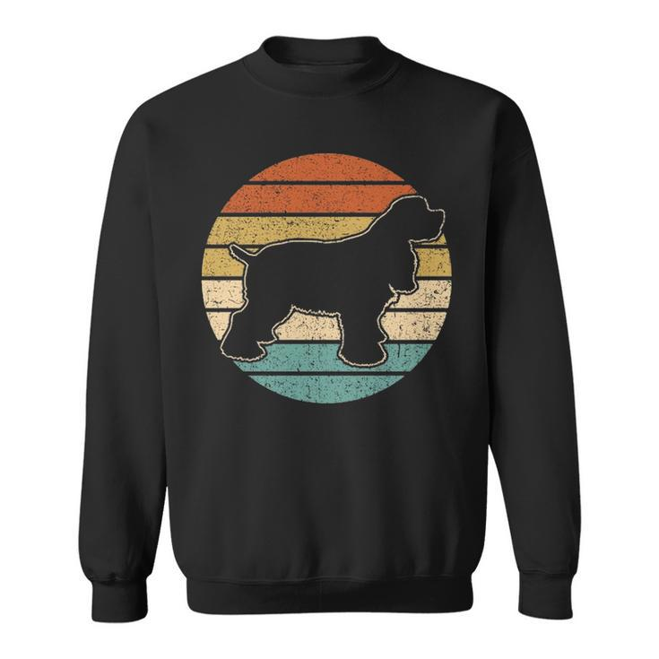 Cocker Spaniel Dog Retro Sunset Sweatshirt