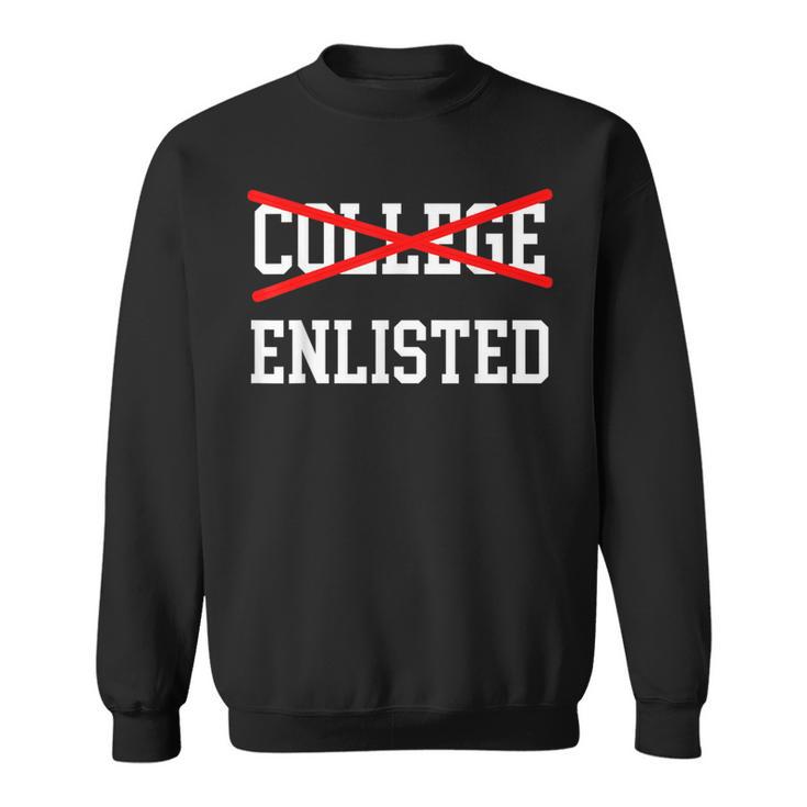 College Enlisted Veteran Day Sweatshirt