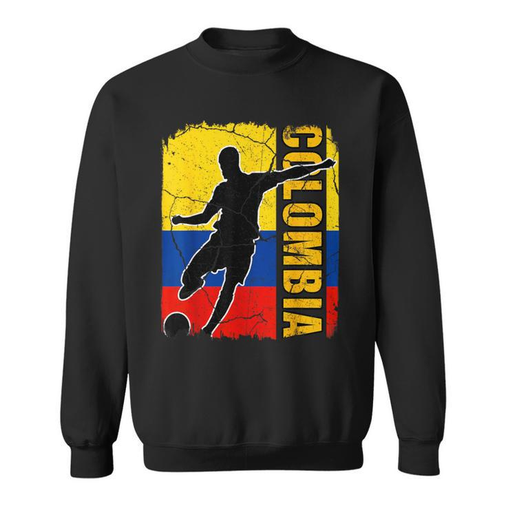 Colombian Soccer Team Colombia Flag Jersey Football Fans Sweatshirt