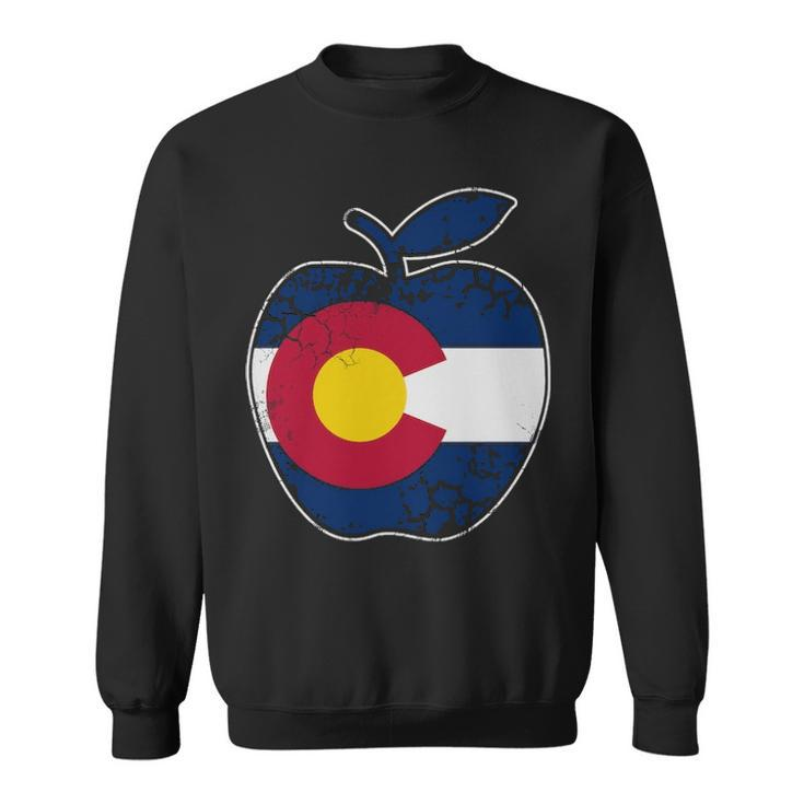 Colorado Flag Teachers Teacher Appreciation Sweatshirt