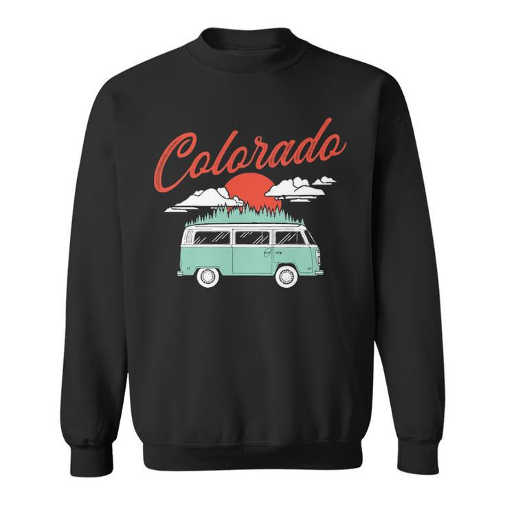 Colorado Vintage Hippie Van 60S Distressed Sweatshirt