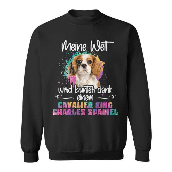 Colourful Cavalier King Charles Spaniel Dog Mummy Sweatshirt