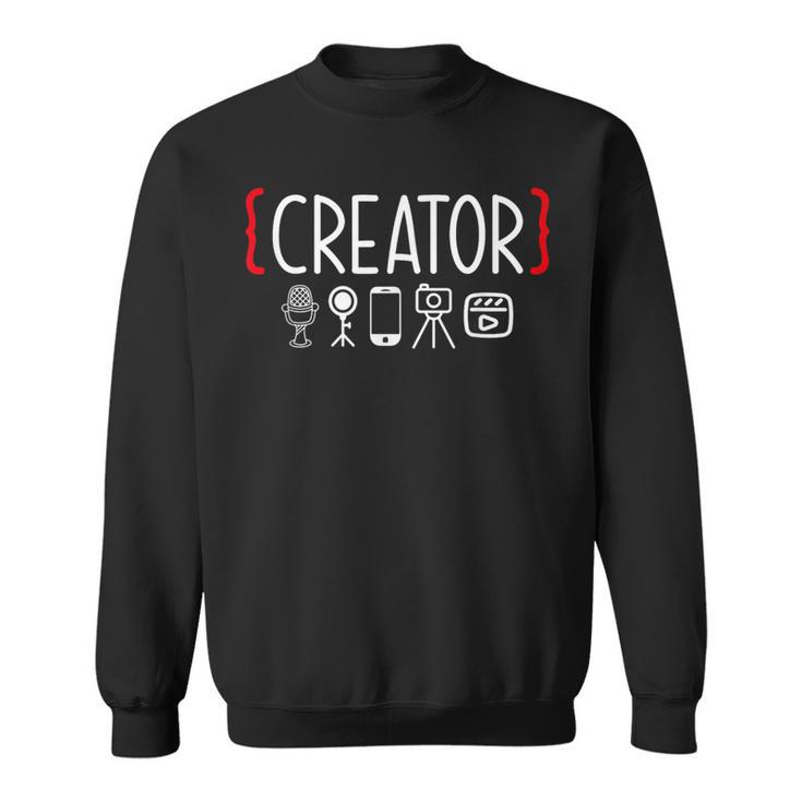 Content Creator Blogger Vlogger Influencer Creator Sweatshirt