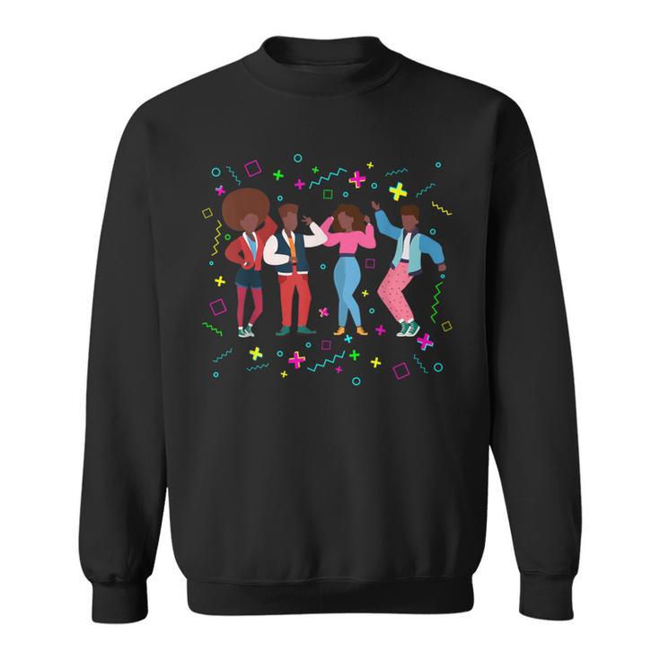 Cool African American 80'S Ns Retro Fashion Disco Culture Sweatshirt