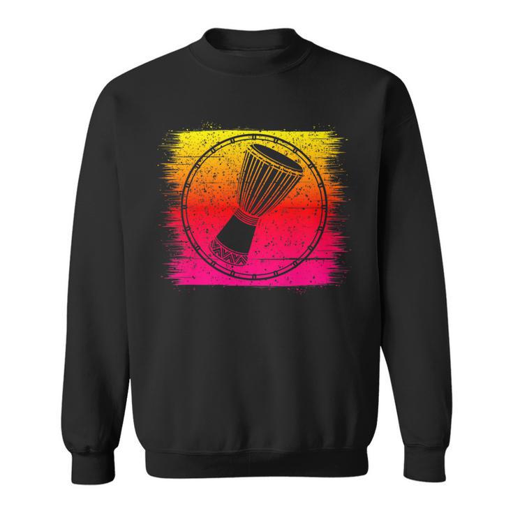 Cool Djembe Drummer Reggae African Drumming For Drum Lover Sweatshirt