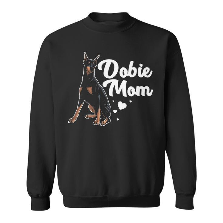 Cool Doberman Mom Art Doberman Pinscher Dobie Lovers Sweatshirt