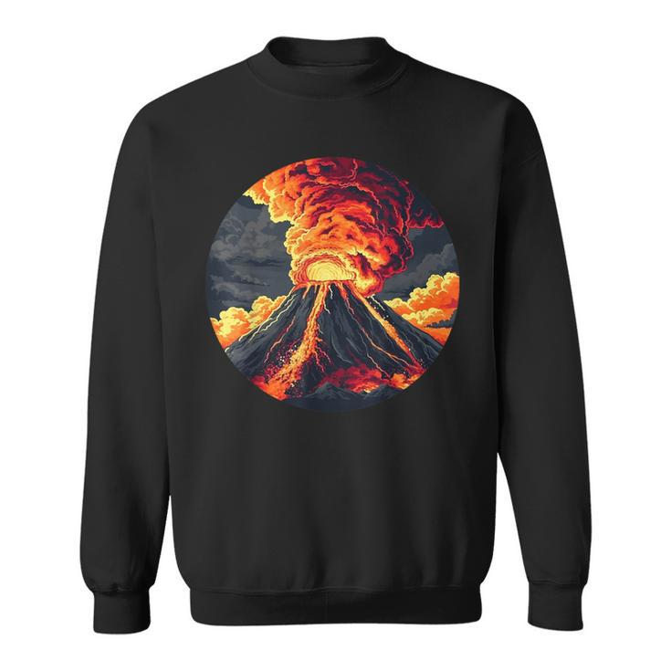 Cool Erupting Volcano Costume For Boys And Girls Sweatshirt