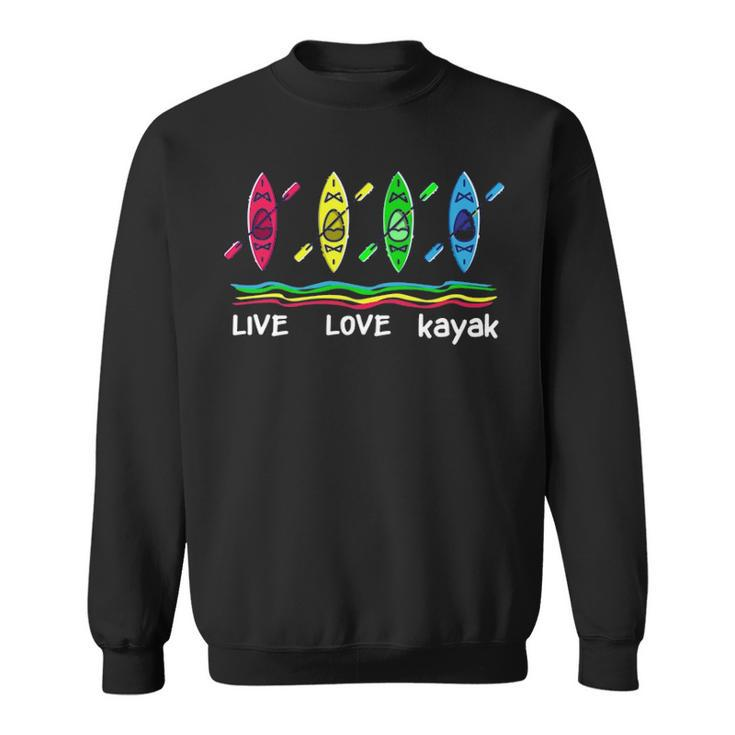 Cool Kayaks For Outdoor Adventure Kayaking Boating Sweatshirt