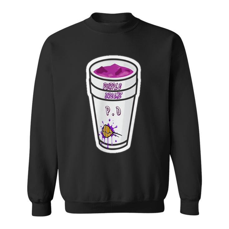 Cool Rapper Lean Double Cup Purple Dreams Sweatshirt