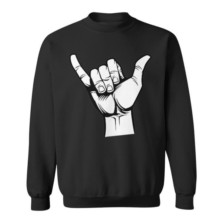 Cool Shaka Brah Hand Sign Hawaii Surf Culture Sweatshirt