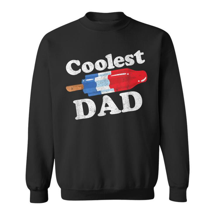 Coolest Dad Popsicle Bomb Retro 80S Pop Fathers Sweatshirt
