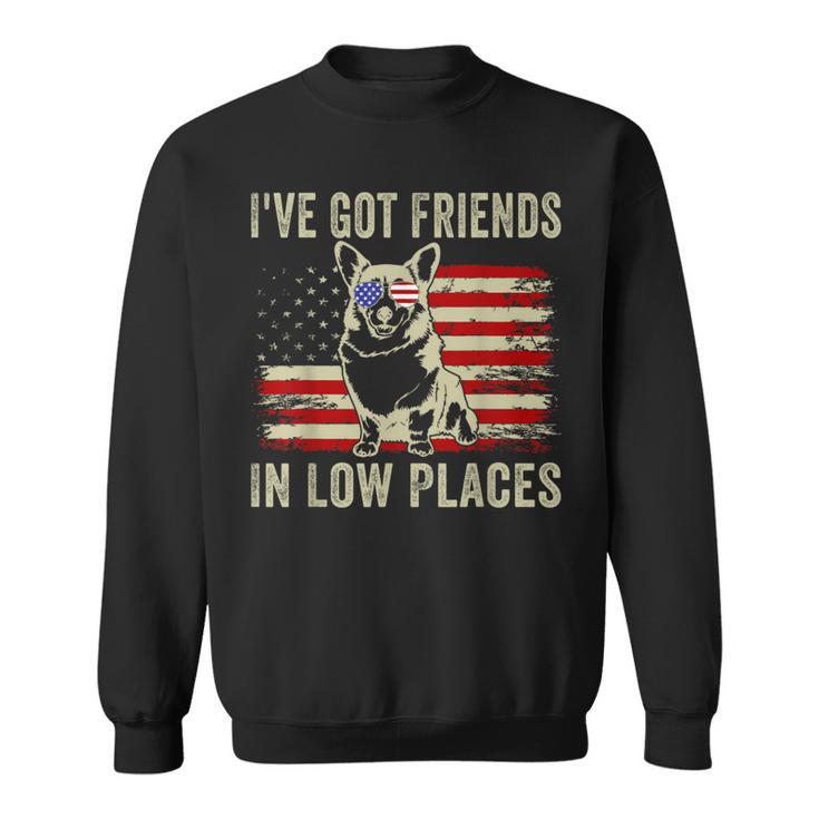 Corgi I've Got Friends In Low Places Pembroke Welsh Lover Sweatshirt