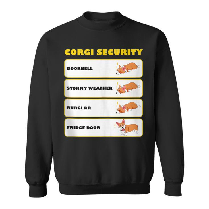 Corgi Security Cute Puppy Corgi Dog Lovers Sweatshirt