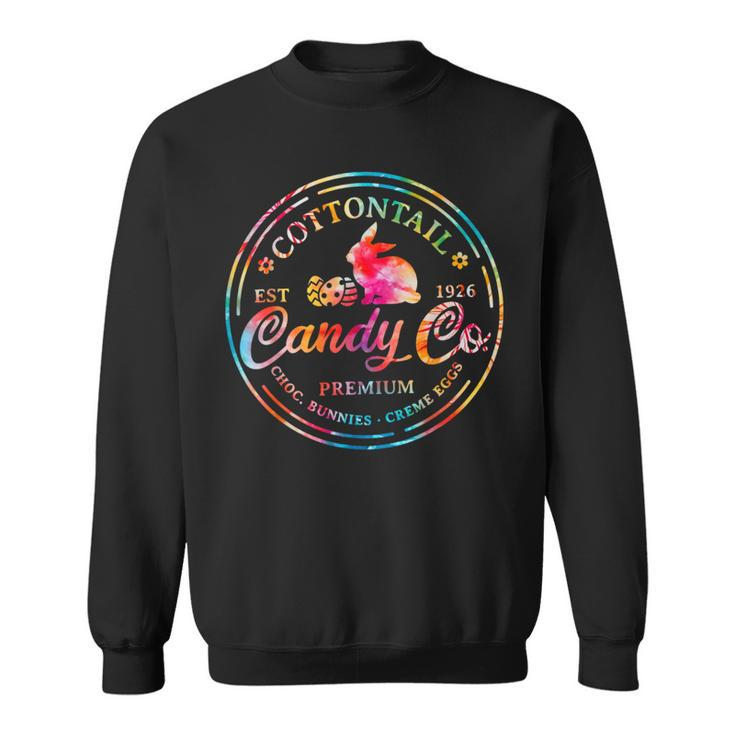 Cottontail Candy Company Easter Bunny Tie Dye Easter Sweatshirt