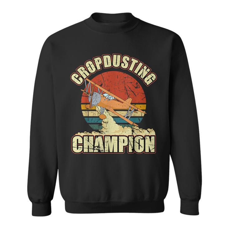 Cropdusting Champion Vintage Gag For Men Sweatshirt