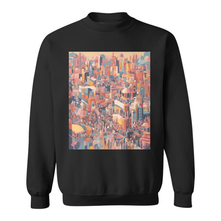 Cultural Festival Pastel Tapestry Sweatshirt