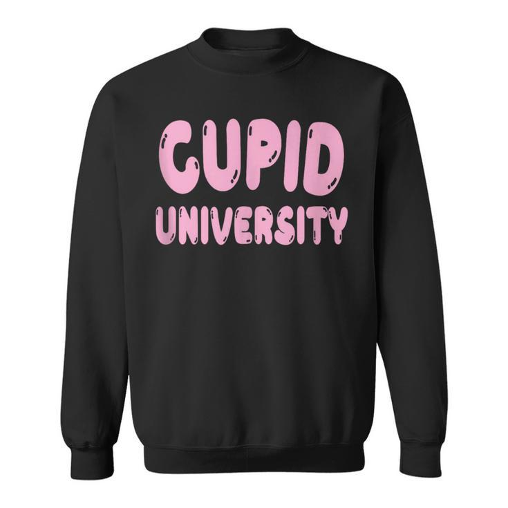 Cupid University Pink For Valentine's Day Sweatshirt