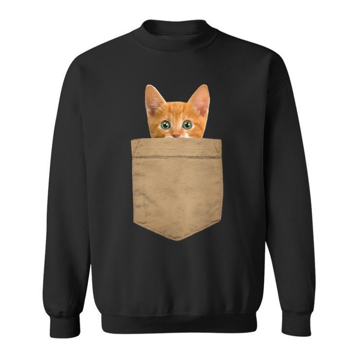 Cat pocket sweatshirt online