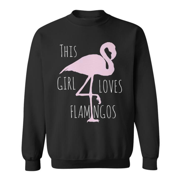 Cute Girls Clothing  This Girl Loves Flamingos Fun Sweatshirt