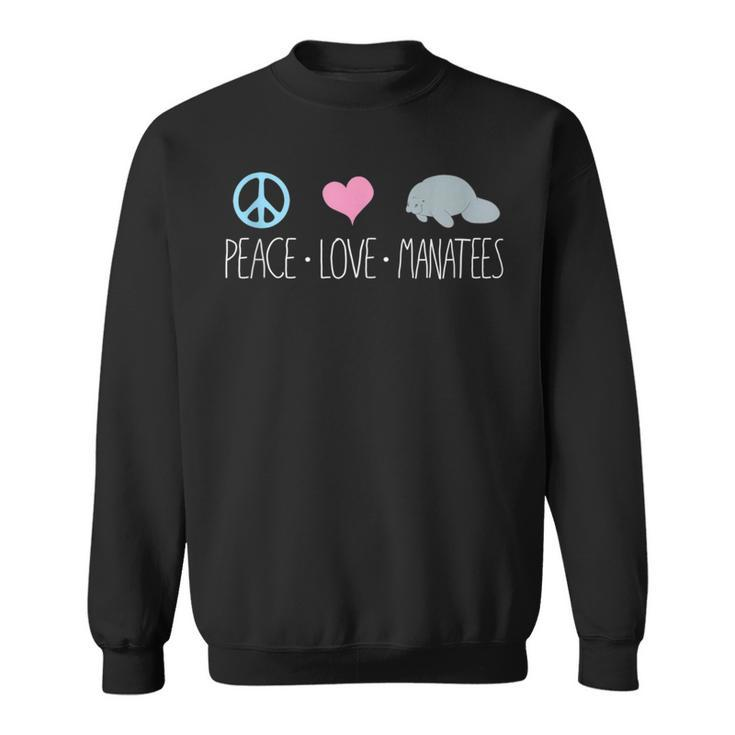 Cute Mana Peace Love Mana Chubby Sea Cow Sweatshirt