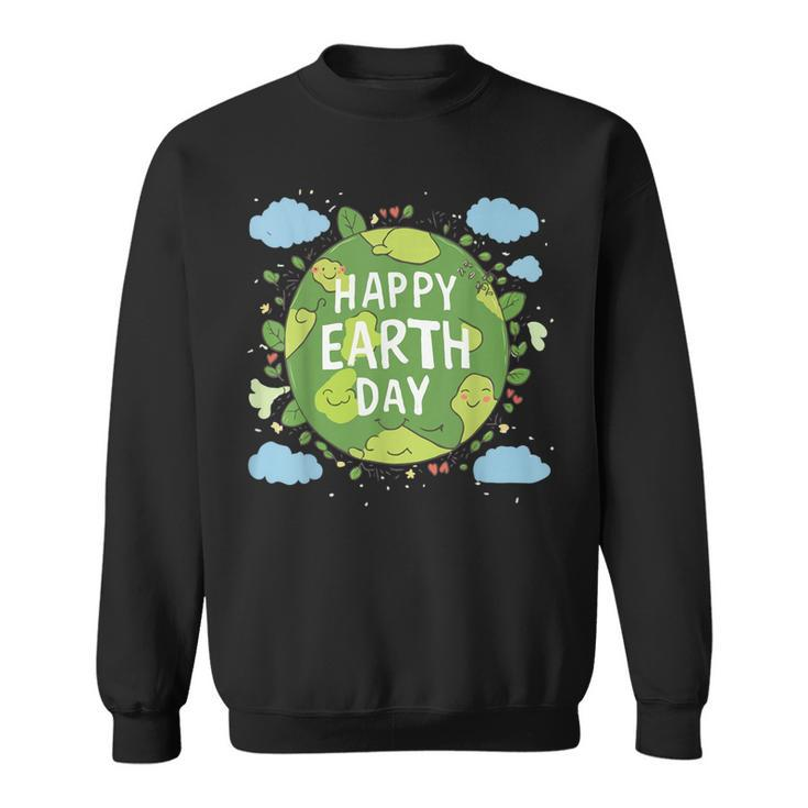 Cute Planet Earth Saying Happy Earth Day 2024 Sweatshirt