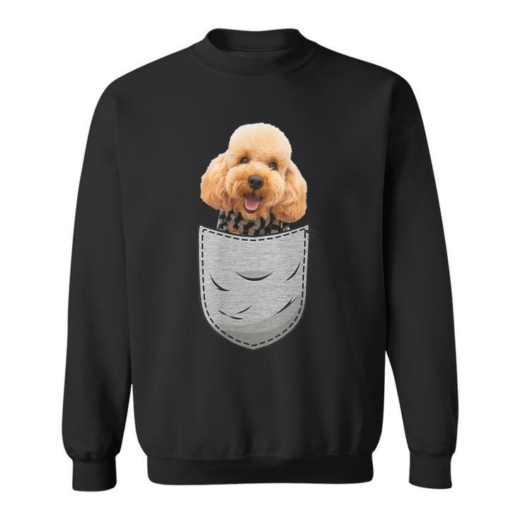 Cute Poodle Pudelhund Caniche Dog Lovers And Pocket Owner Sweatshirt