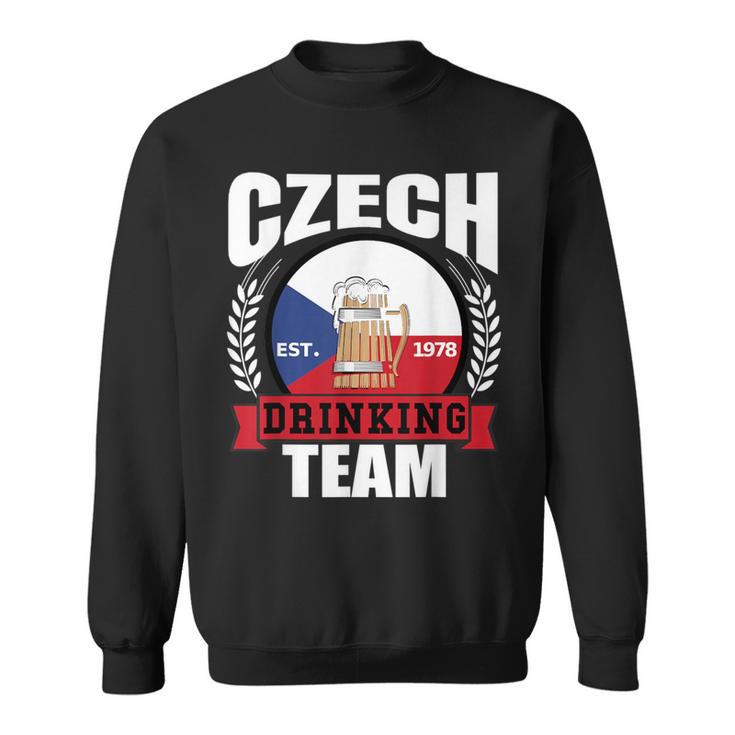 Czech Drinking Team Republic Flag Beer Party Idea Sweatshirt