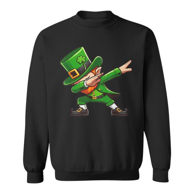 Dabbing Leprechaun St Patrick's Day Irish Dab Dance Sweatshirt
