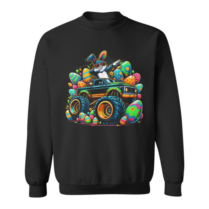 Dabbing Rabbit Bunny Easter Day Monster Eggs Truck Dab Dance Sweatshirt