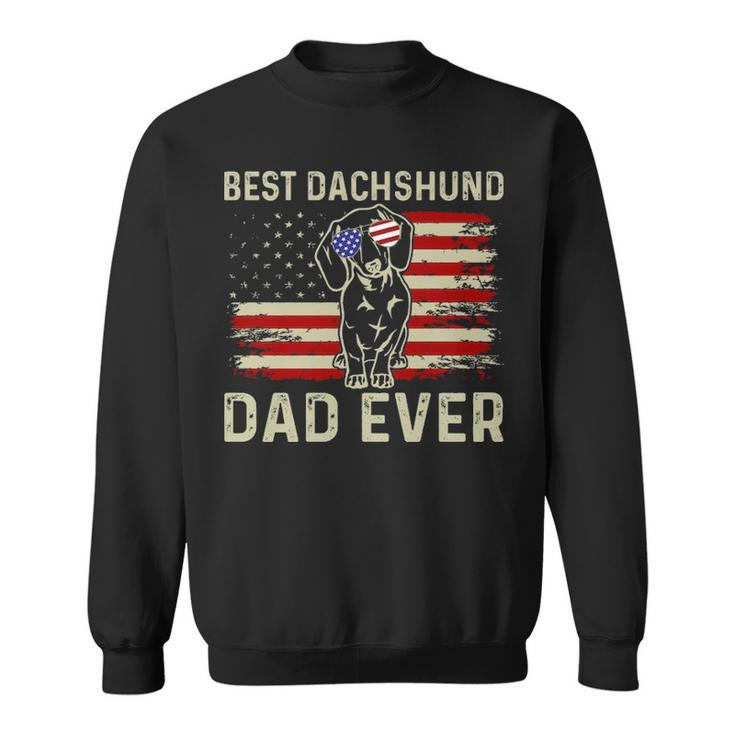 Dachshund Dog Dad Fathers Day Best Dachshund Dad Ever Sweatshirt