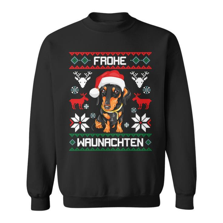 Dachshund Merry Waunachten Christmas Dog Dachshund Tecker Sweatshirt