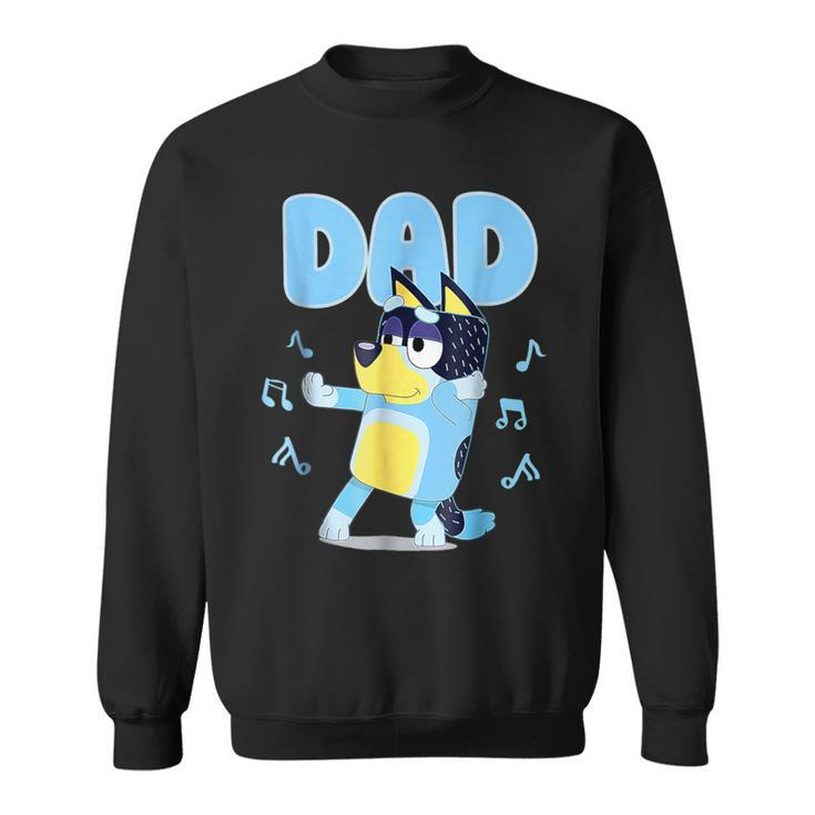 Dad Dog Cartoon Dog Lovers Family Matching Birthday Party Sweatshirt