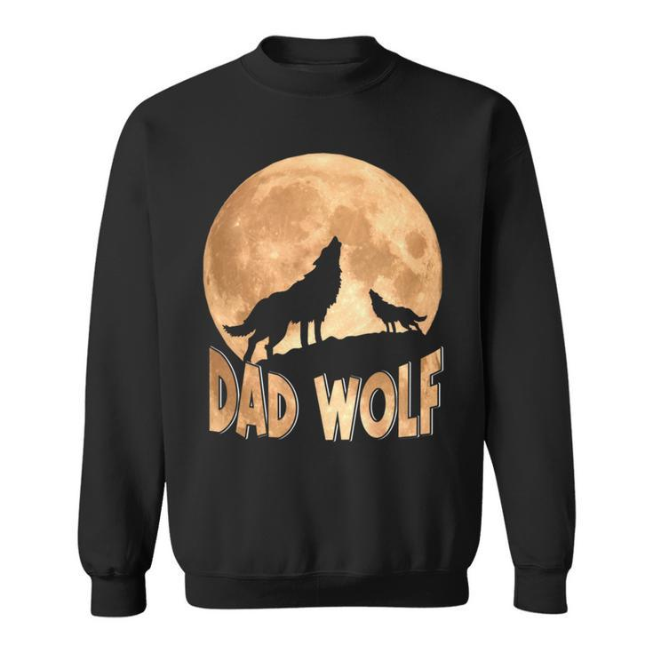 Dad Wolf Happy Father's Day Matching Wolf Lover Sweatshirt