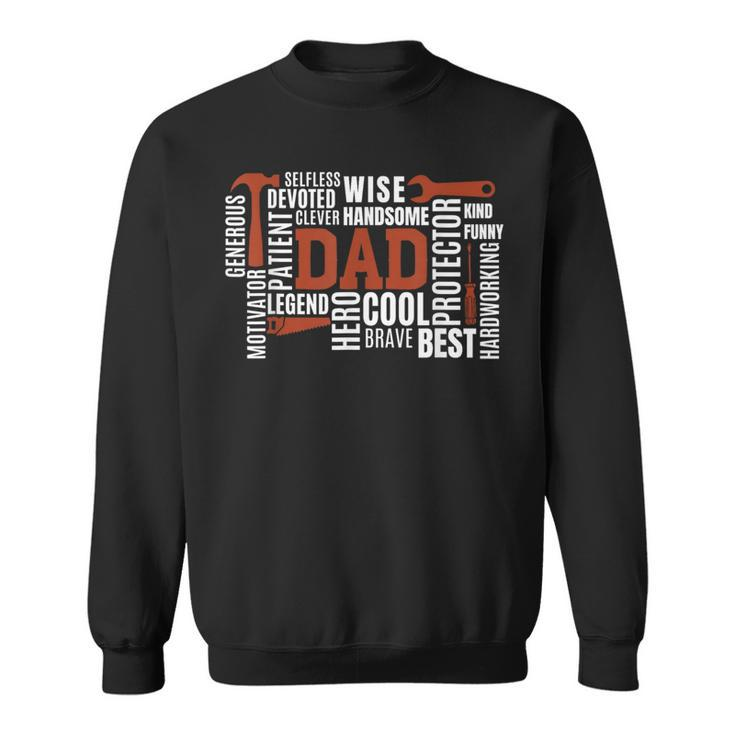 Daddy Legend Protector Provider Hero Father's Day Dad Sweatshirt