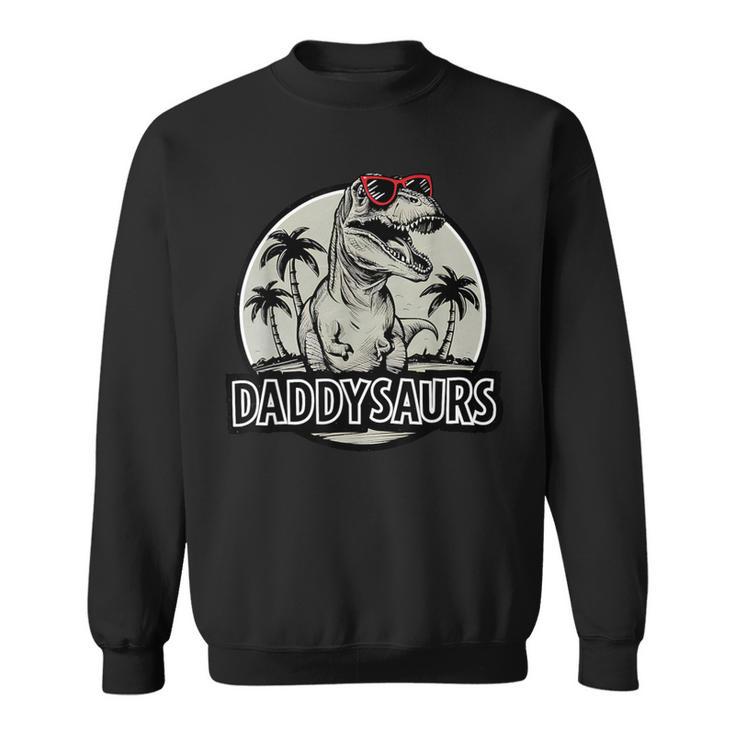 Daddy Saurus T Rex Dinosaur Father's Day Family Matching Sweatshirt