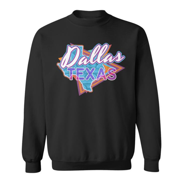 Dallas Texas Vintage Retro Throwback Sweatshirt