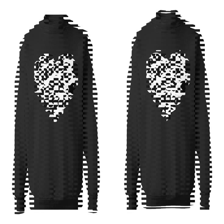Dalmatiner Herz Sweatshirt