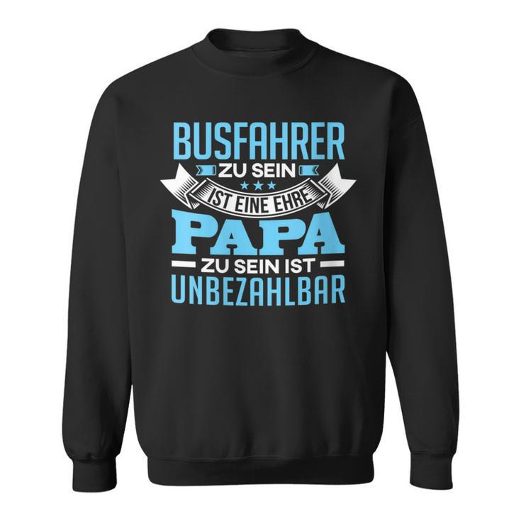 Damen Individuelles Geschenk Papaatertag Beruf Busfahrer Mit-Ausschnitt Sweatshirt