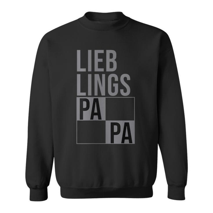 Damen Lieblingspapa Zusammengehöriges Familien Geschenk Für Papa Mit-Ausschnitt Sweatshirt