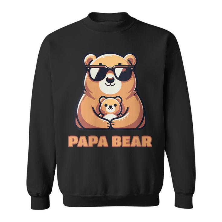 Damen Lustiger Süßer Papa-B Mit-Ausschnitt Sweatshirt