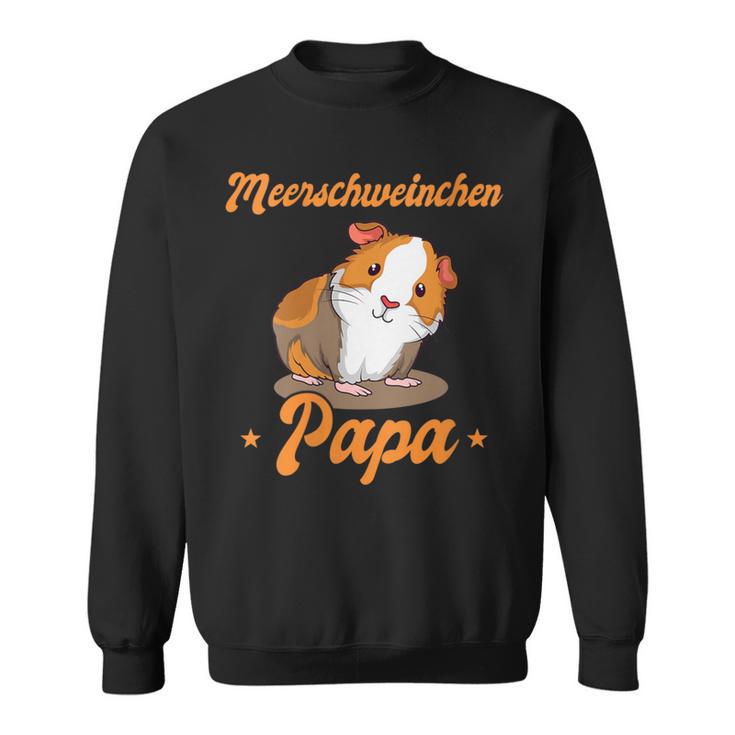 Damen Meerschweinchen Papa -Ater Jungen Männer Zumatertag Mit-Ausschnitt Sweatshirt