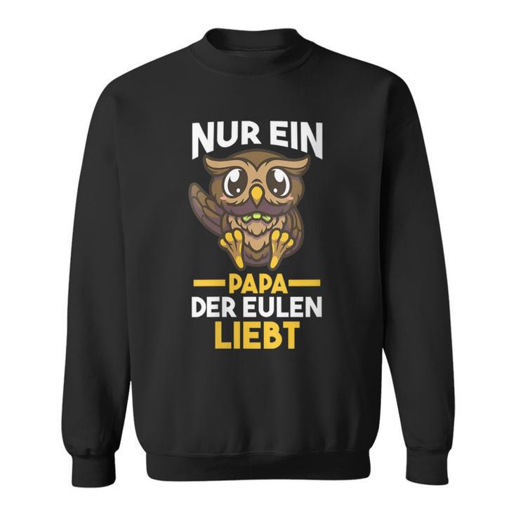 Damen Papaateratertag Eulen Mit-Ausschnitt Sweatshirt