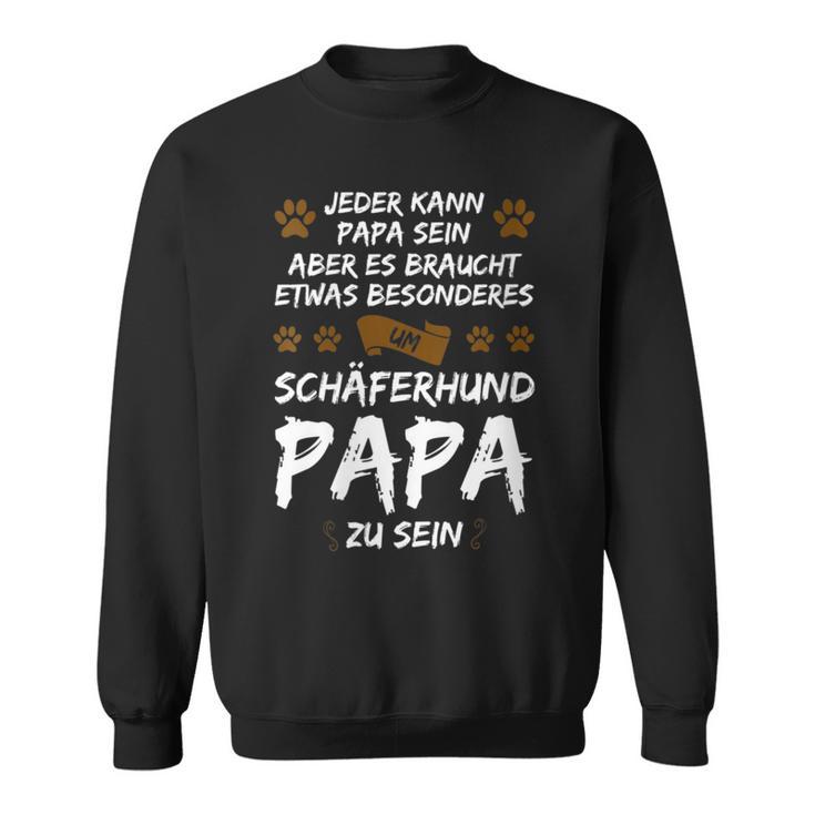 Damen Schäferhund Papa Zu Sein Schäferhund Papa Mit-Ausschnitt Sweatshirt