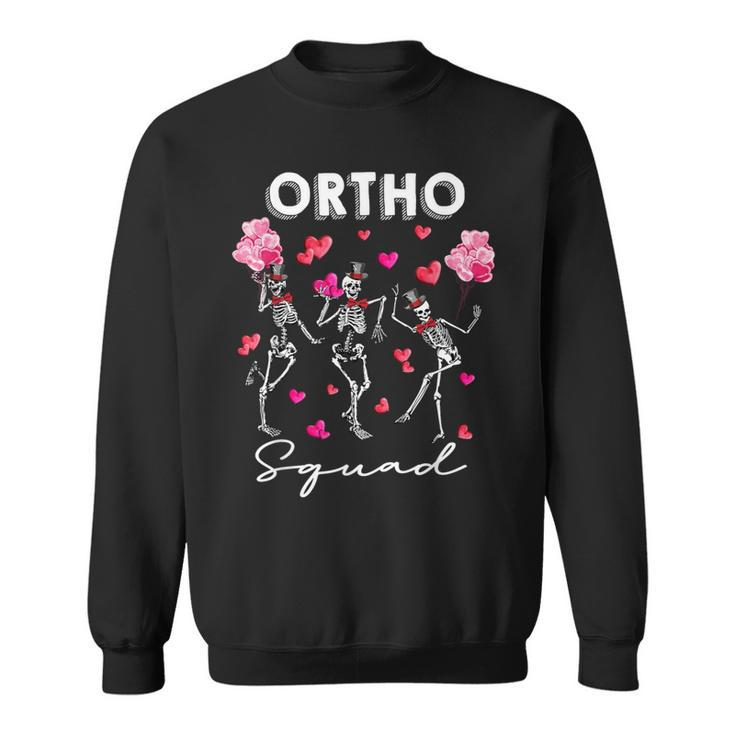 Dancing Skeleton Ortho Squad Orthopedic Valentine's Day Sweatshirt