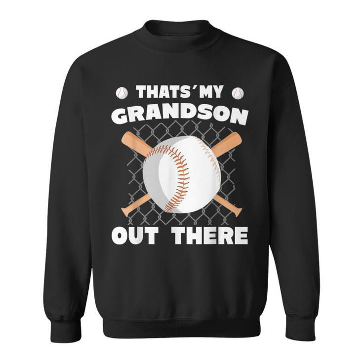 Das Ist Mein Enkel Da Draußen Baseball- Sweatshirt