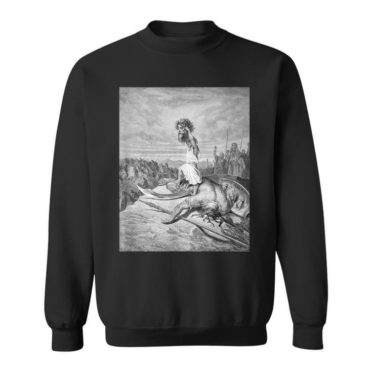 David And Goliath Gustave Dore Sweatshirt