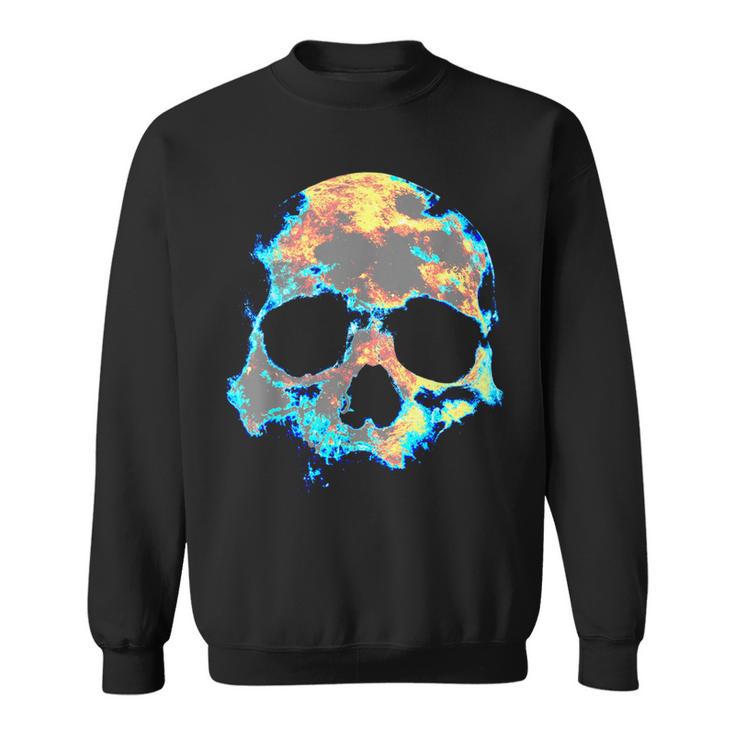 Dead Man's Skull Death Skeleton Head Bones Cool Skulls Sweatshirt