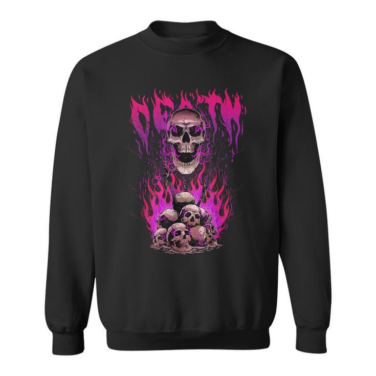 Death Creepy Skulls Religious Ritual Witchcraft Pagan Occult Sweatshirt