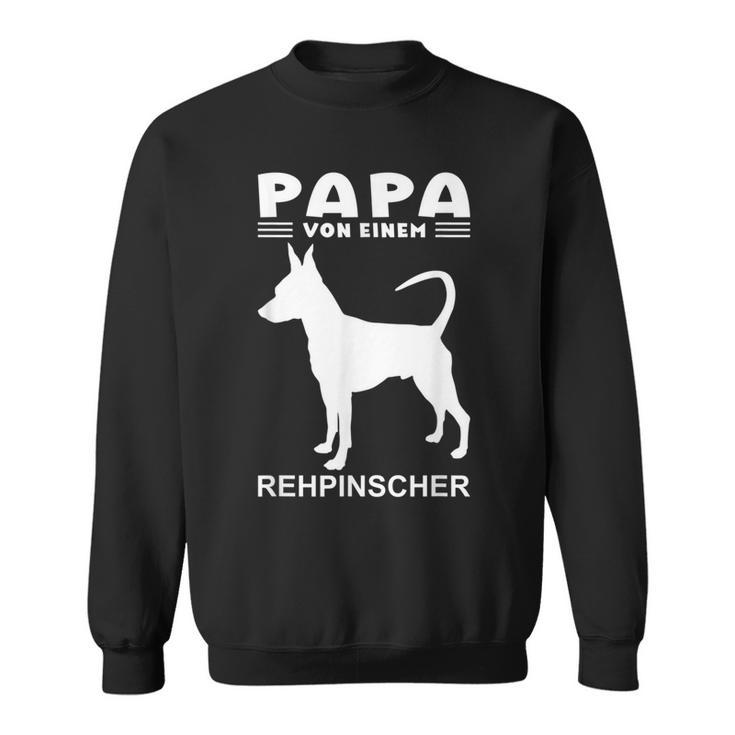 Deer Pinscher Papa Motif Dog Sweatshirt