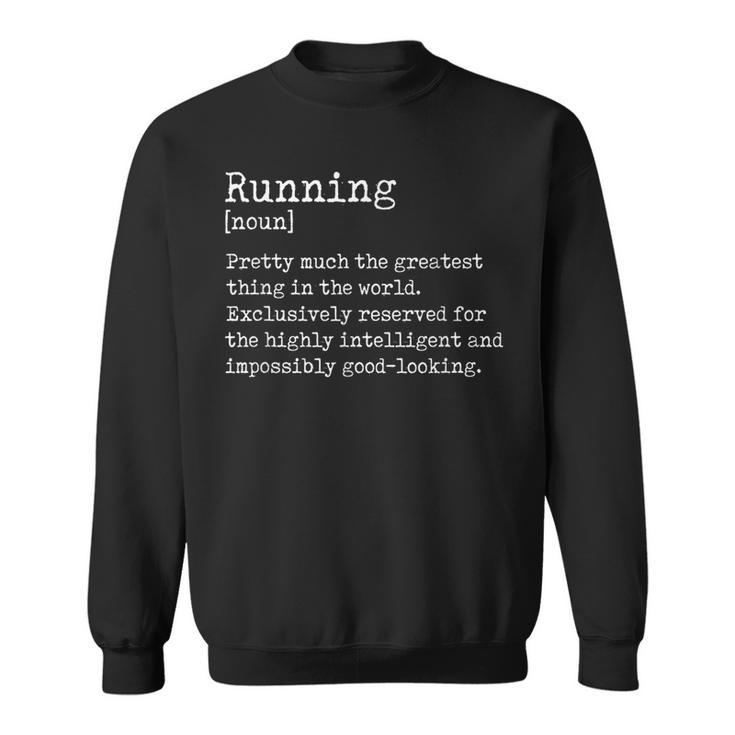 Definition Runner Graphic Running Jogger Sports Athlete Sweatshirt
